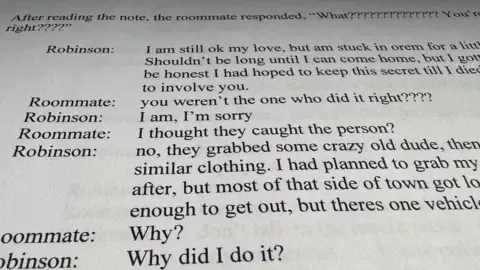 Exclusive Conversation Thread Between Charlie Kirk Suspect and Roommate
